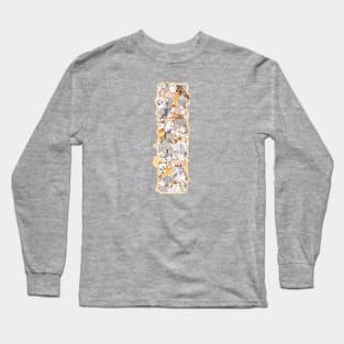 cat letter  I (the cat forms the letter I) Long Sleeve T-Shirt